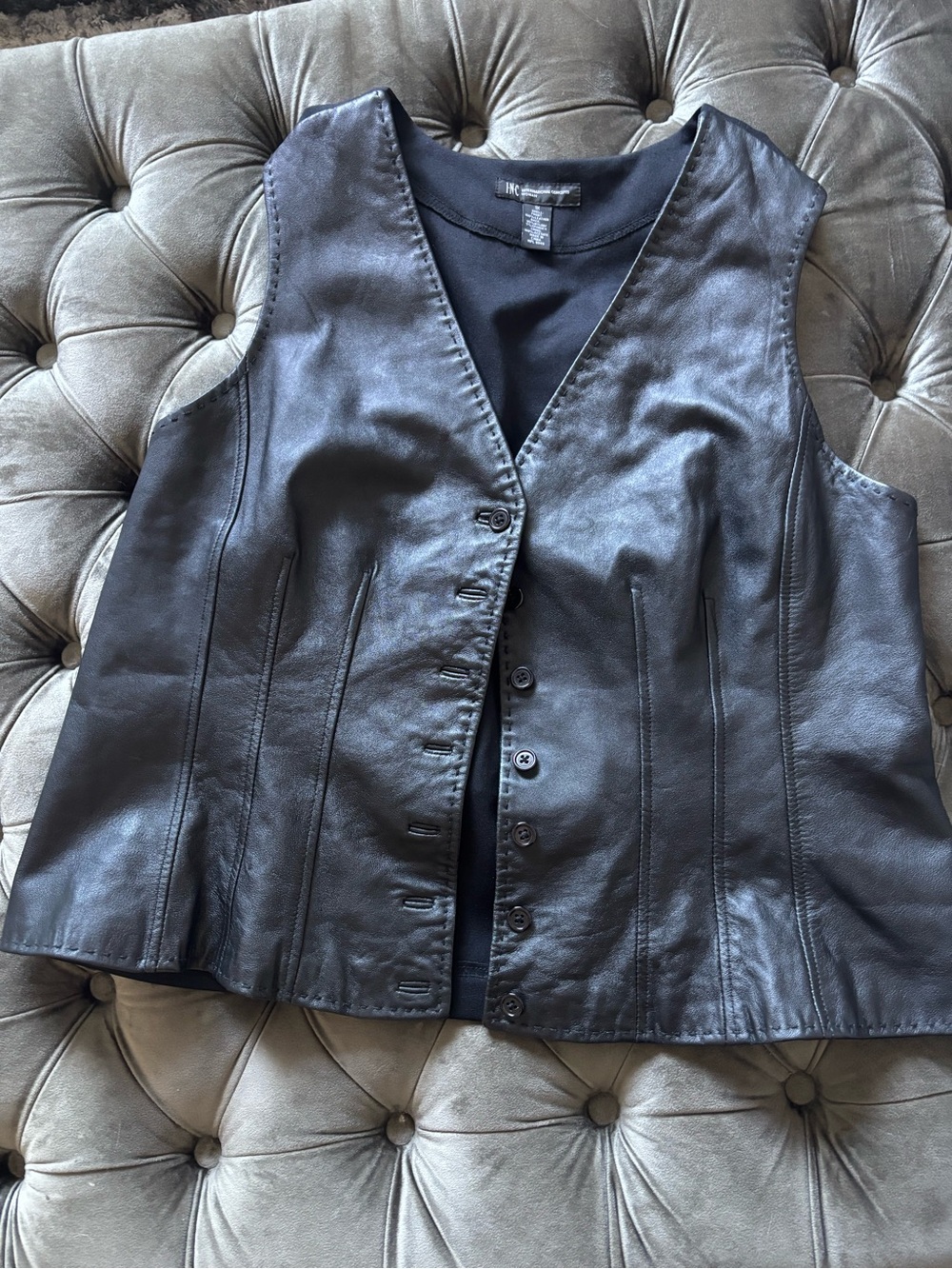 Leather vest